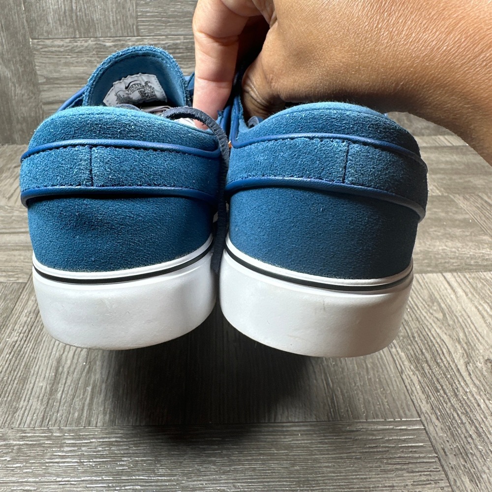 Nike SB Stefan Janoski Women's 9.5 Blue Suede Low Top Skate NEW FD6757-401 - Picture 6 of 8